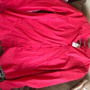 NY&C XL FUSHIA BUTTON DOWN LONG SLEEVE